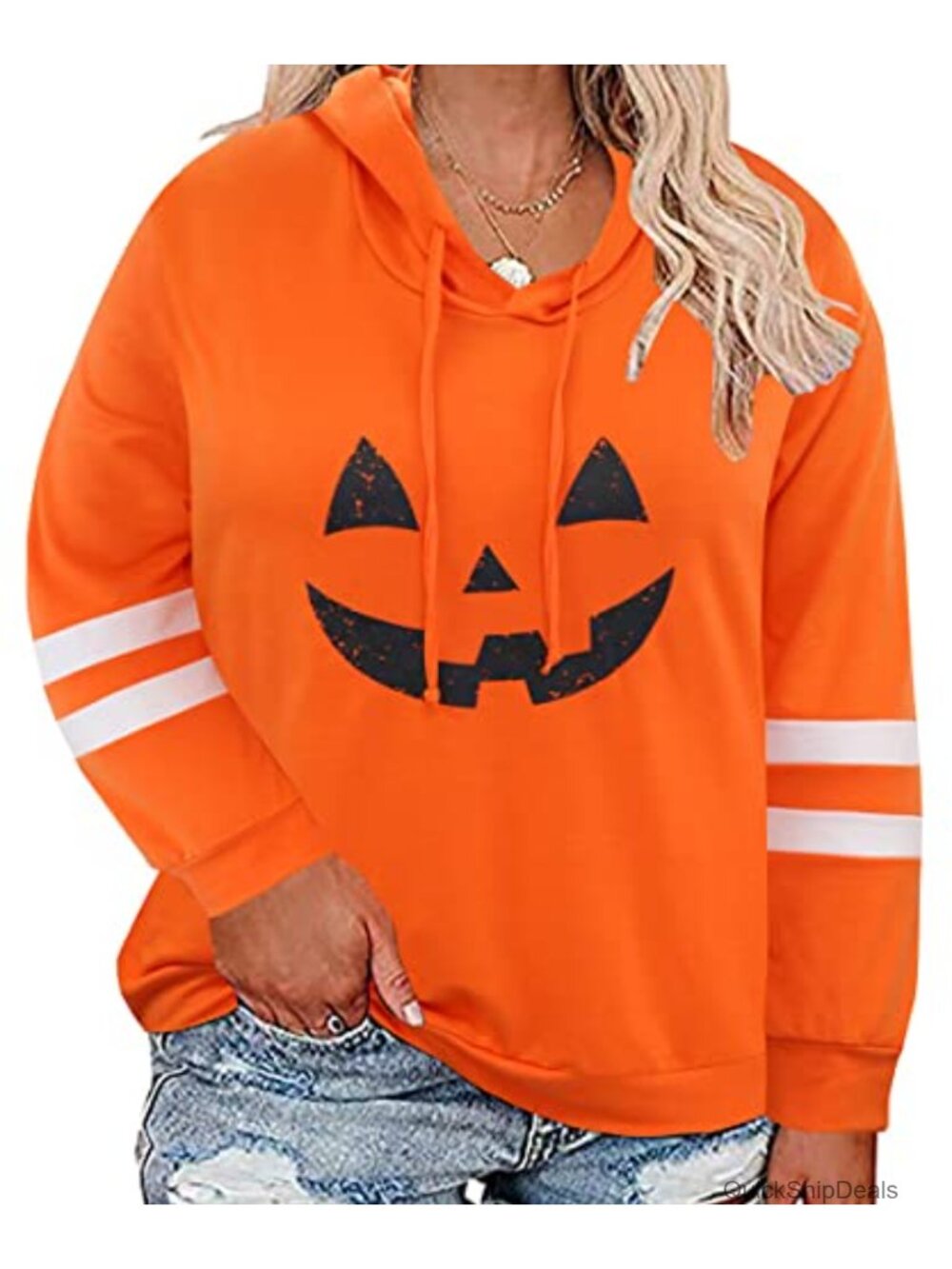 Plus Size Tie Dye Hoodie Drawstring Pullover Sweatshirt
